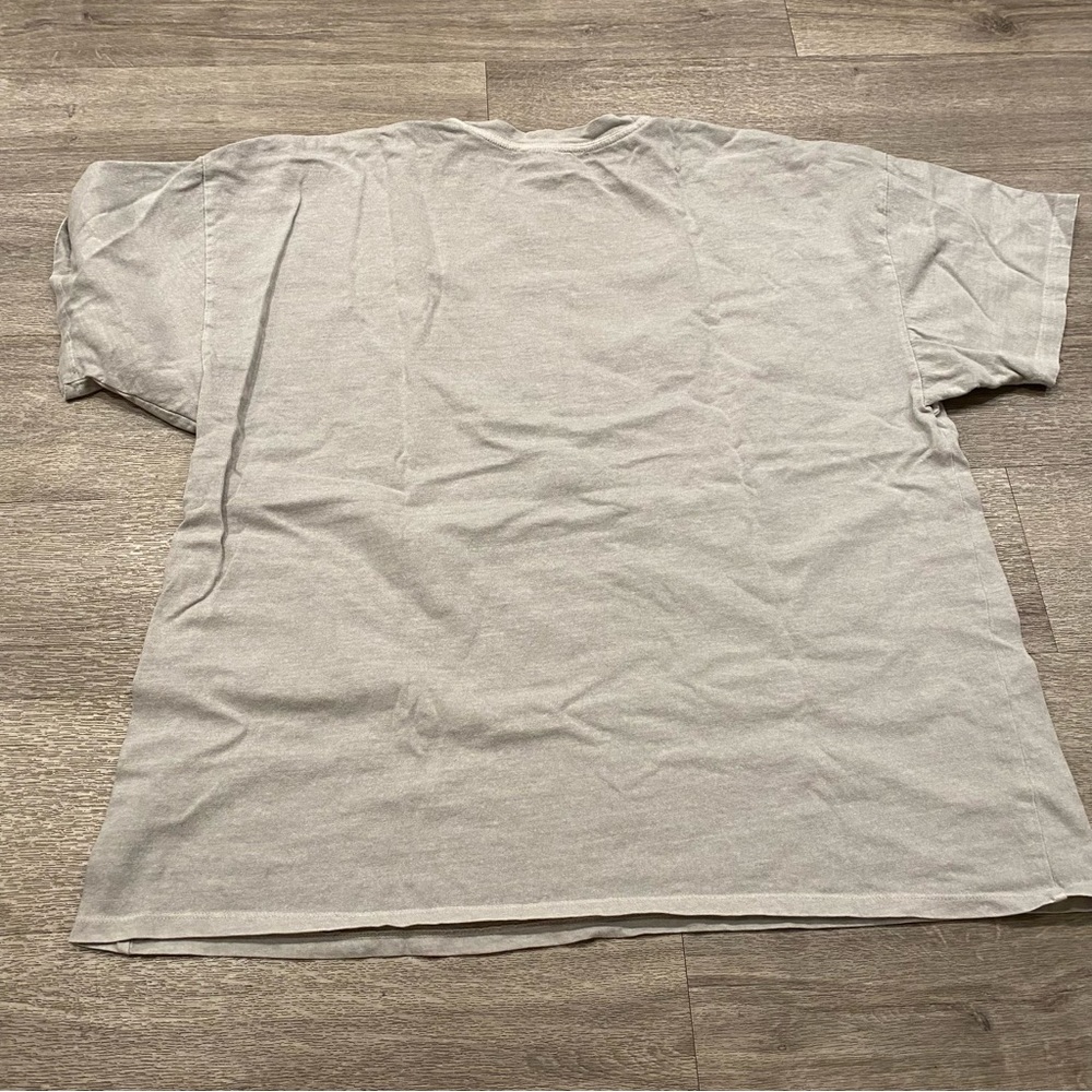 DOUBLE ZERO from VICI light grey distressed short sleeve tee